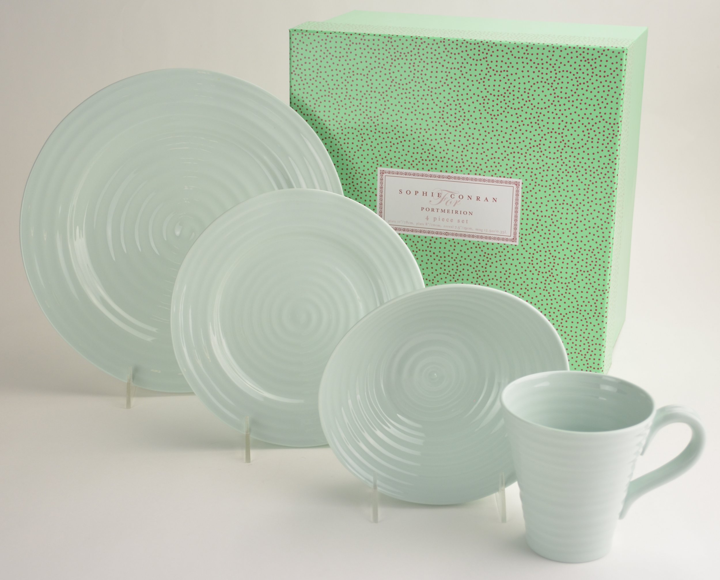 Portmeirion - Sophie Conran Celadon Pattern - 4 Piece Place Setting