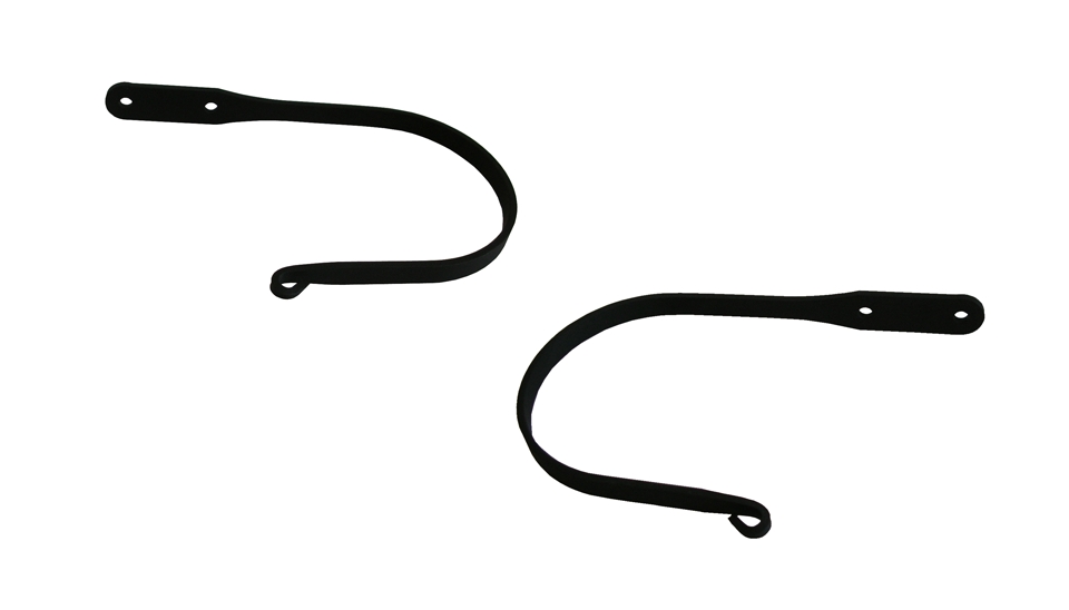 Wrought Iron Curtain Tie Backs Pair Of 2 - Plain