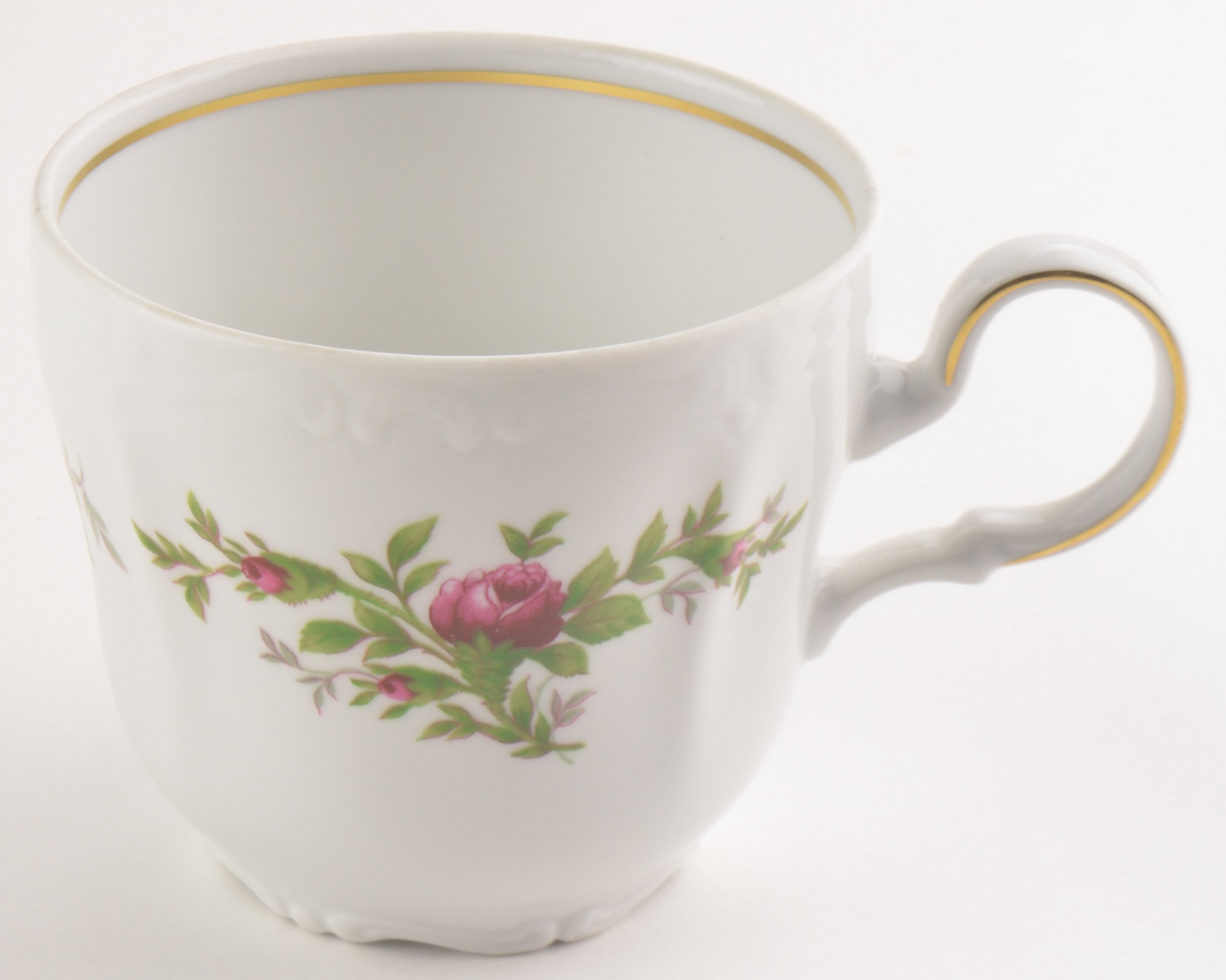 Johann Haviland - Traditions Fine China - Moss Rose Pattern - Flat Cup