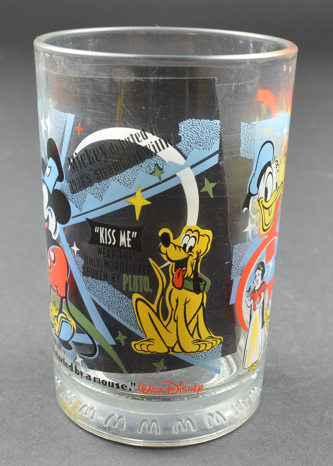 McDonalds Glass - 100th Year Of Walt Disney - Mickey At The Wheel