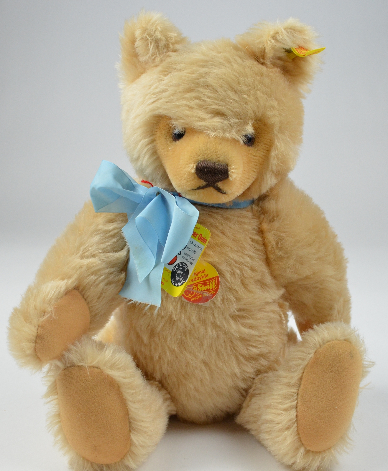 Steiff 0201/41 Blonde Mohair Teddy Bear with Growler - 15.5