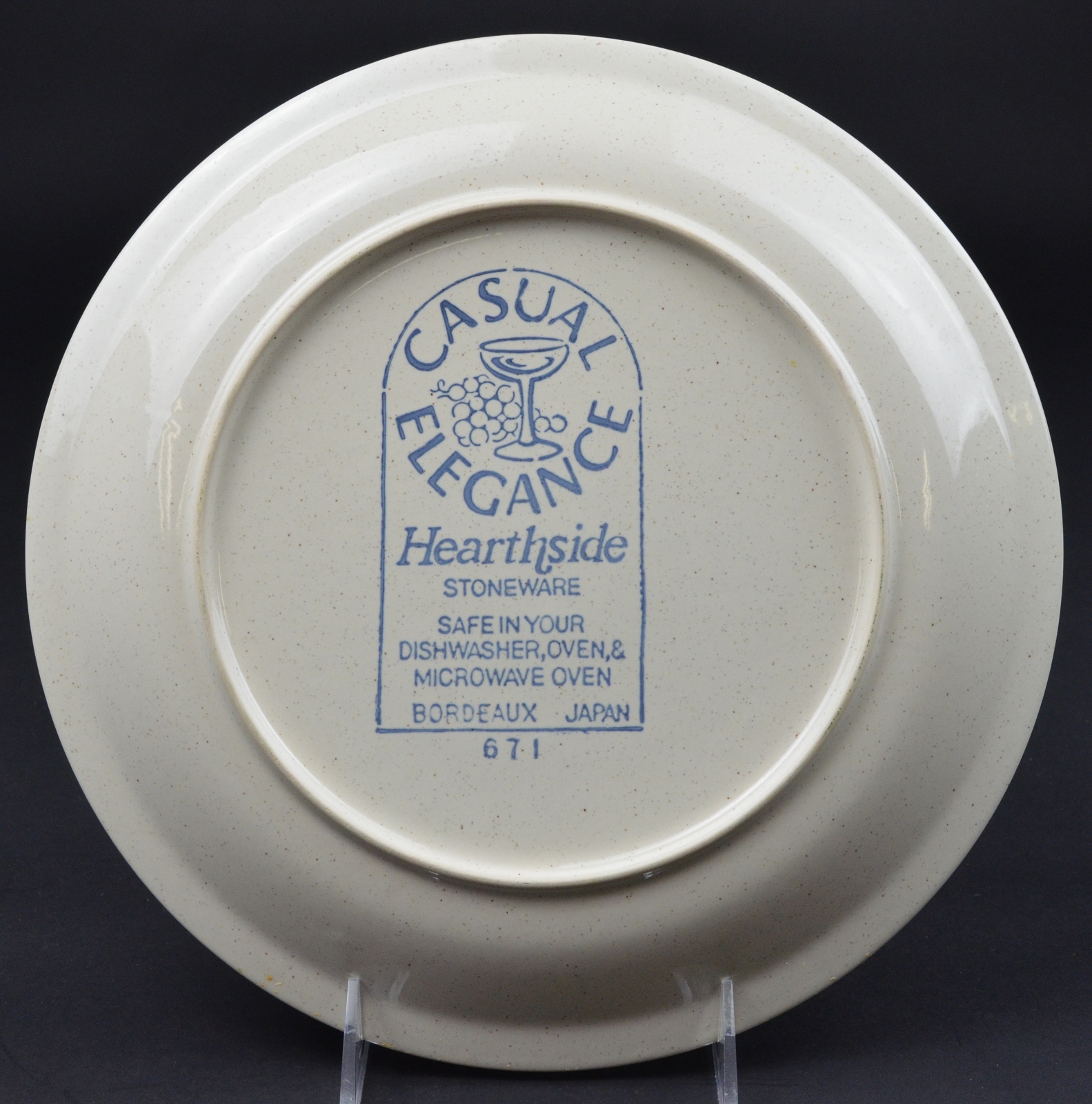 Hearthside - Casual Elegance Collection - Bordeaux Pattern - Dinner Plate