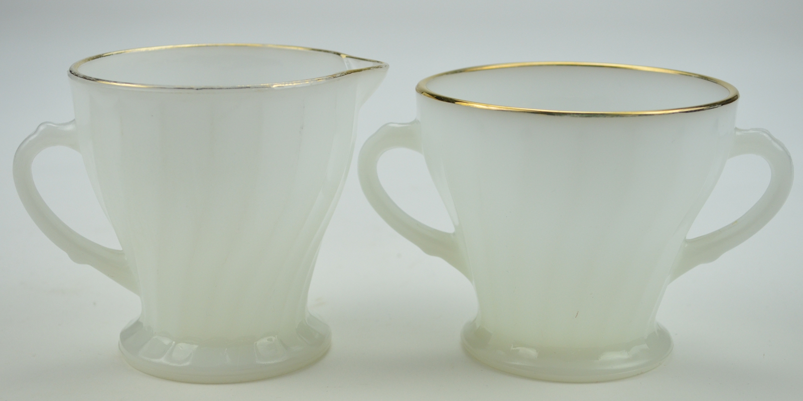 Vintage Fire King Cream #14 & Sugar # 13 Set - Collectible 1960's