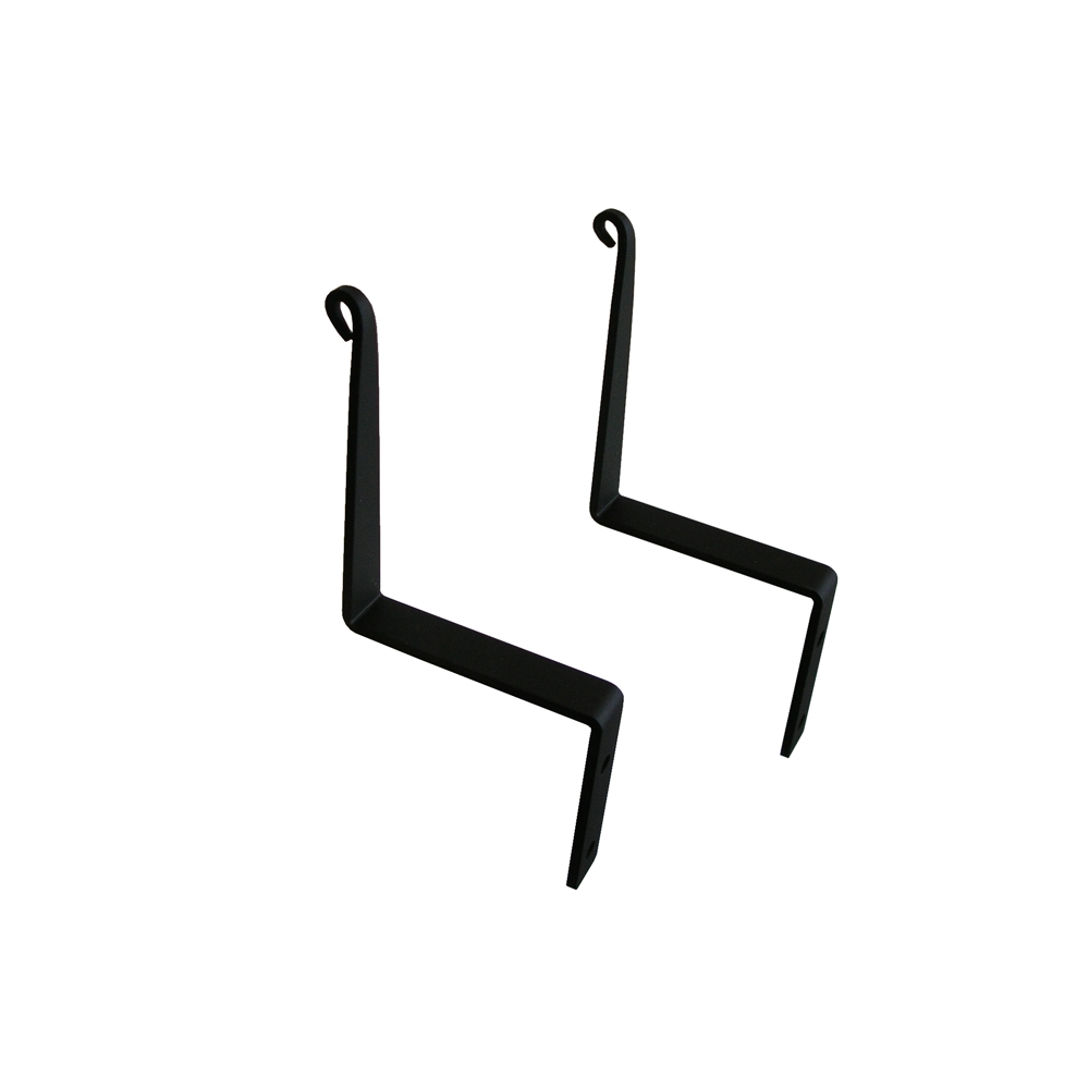 Wrought Iron Curtain Swags Pair Of 2 - Plain