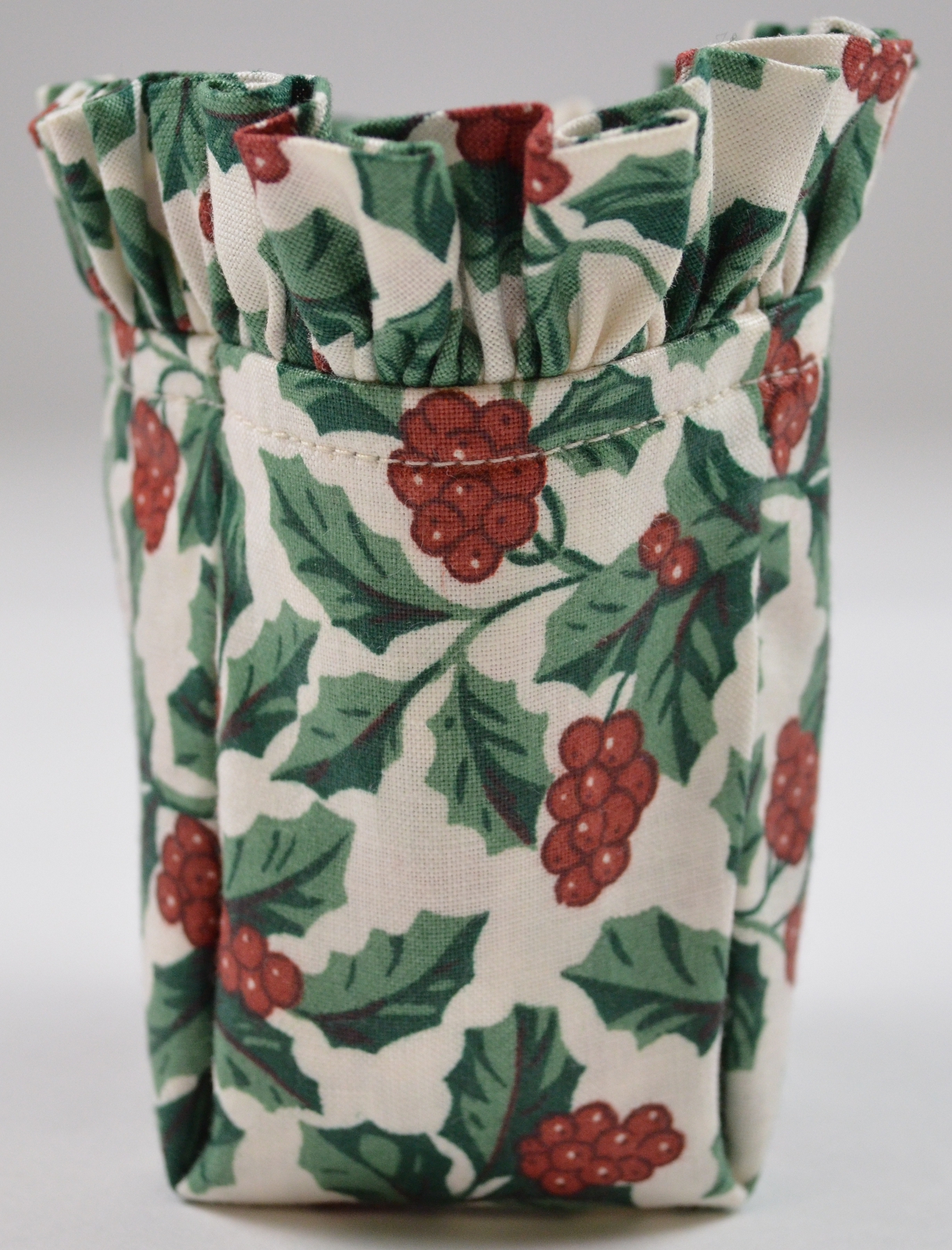 Longaberger Basket Liner Holly Pattern