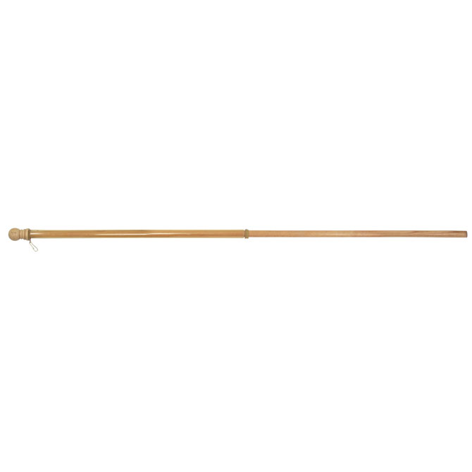 Carson FlagTrends - Wooden Porch Flag Pole With Anti-Wrap Sleve - 60" Long