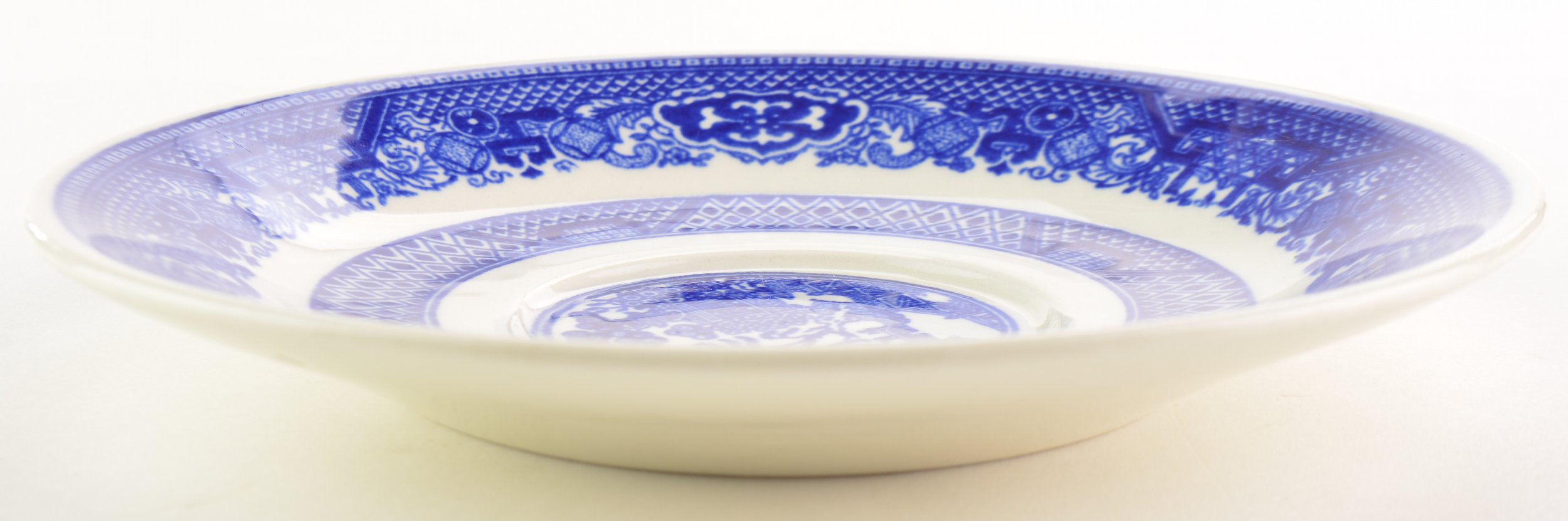 SCIO Pottery Company - Blue Willow - Flat Cup Saucer