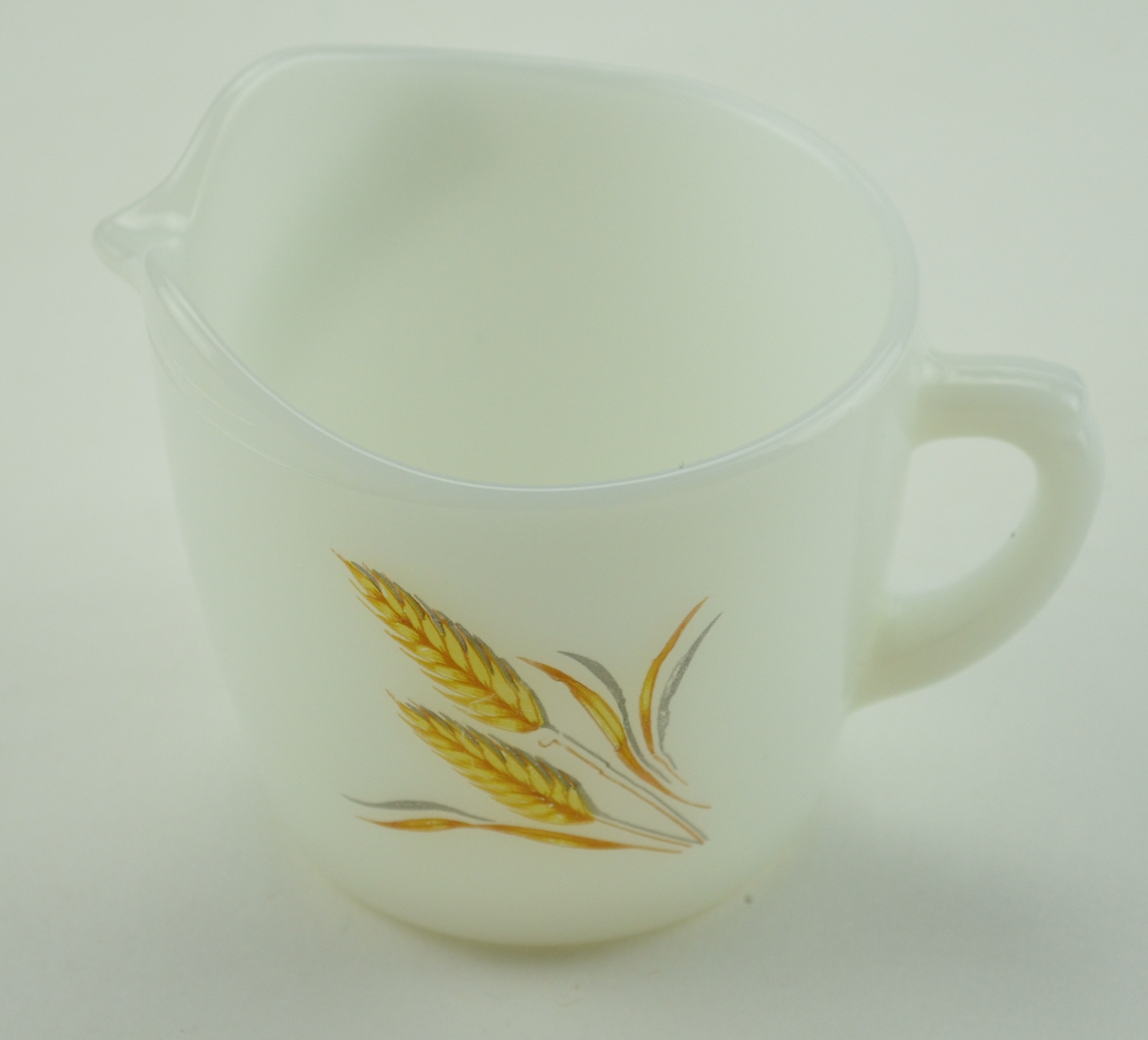 Fire King Oven Ware Creamer Pitcher - #1 - Wheat Design