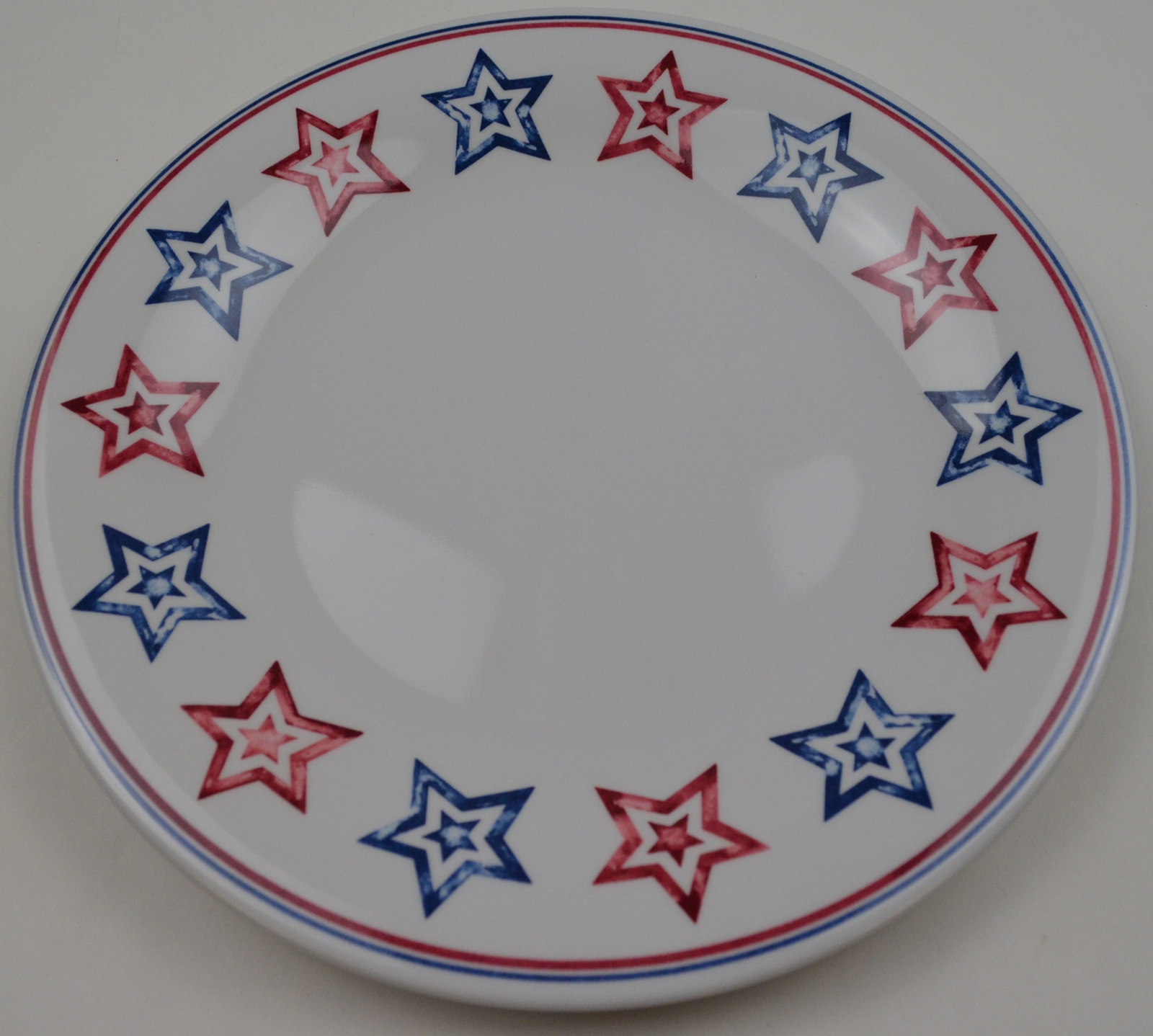 Longaberger Luncheon Plate, Stars & Stripes, Melamine