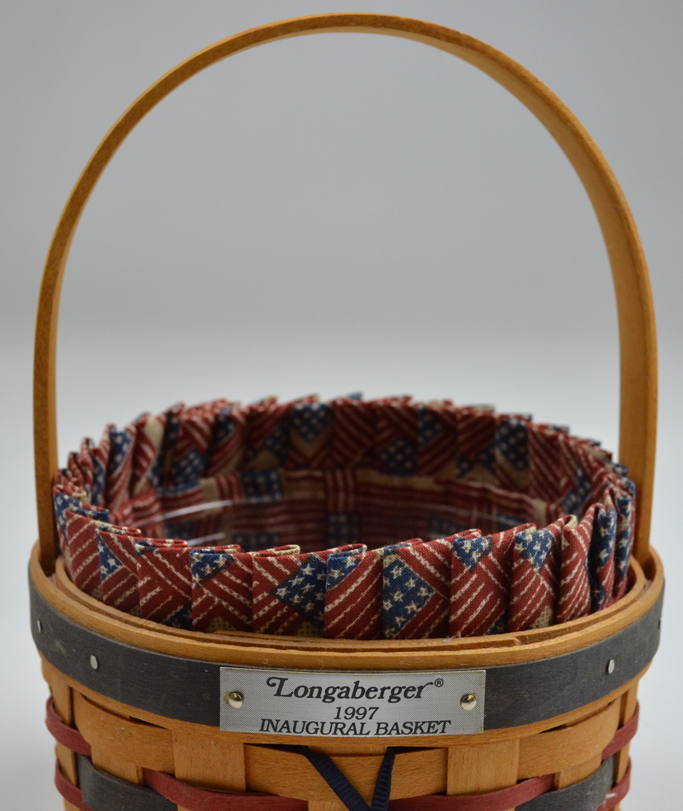 Longaberger 1997 Inaugural Basket Combo With Liner