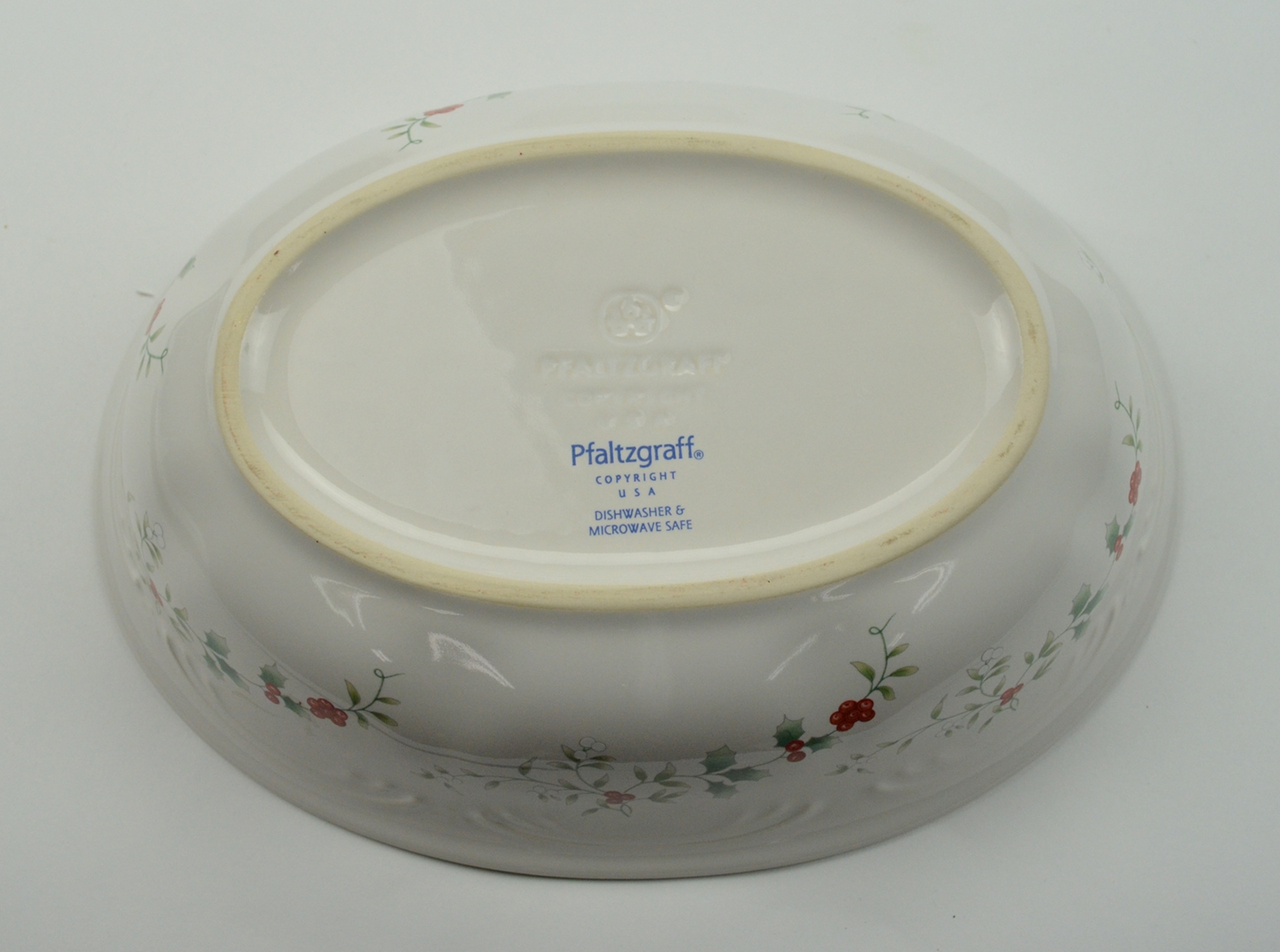 Pfaltzgraff China - Winterberry Pattern - Oval Vegetable Bowl