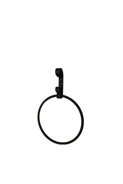 Wrought Iron Towel Ring - Plain Design