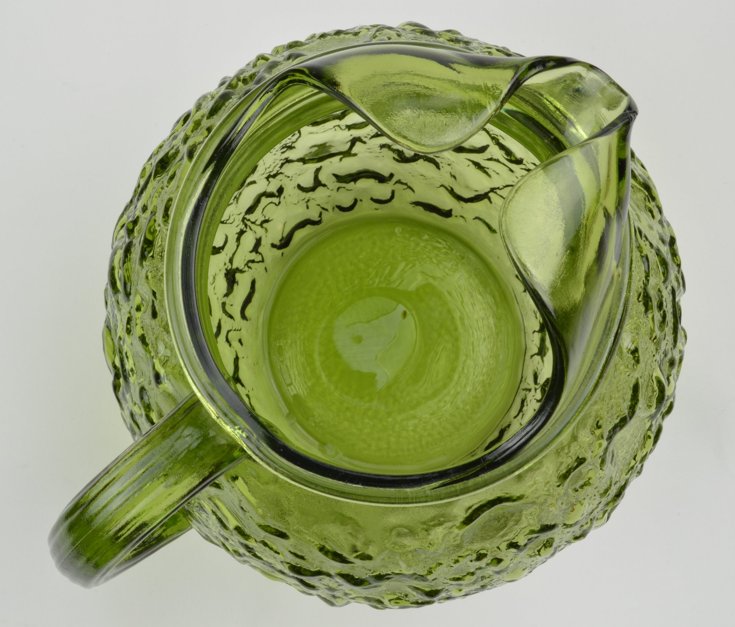 Anchor Hocking Glass - Milano / Lido Green Pattern - 96 Oz Pitcher