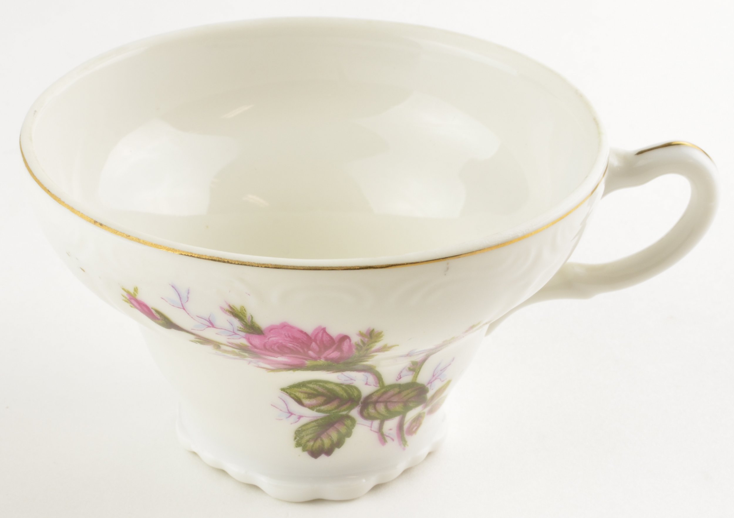 Made In Japan China - Moss Rose Pattern - Footed Cup