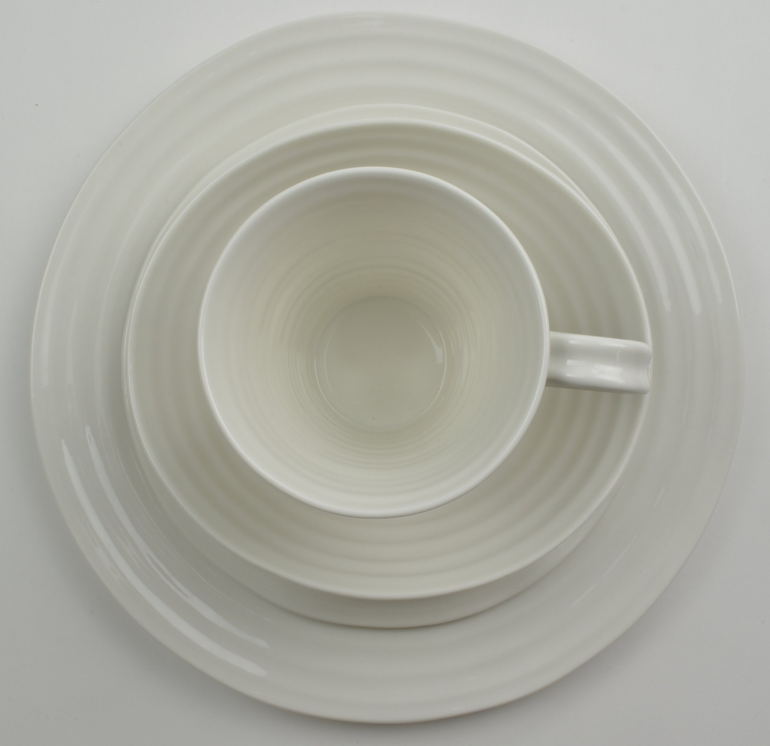 Portmeirion - Sophie Conran White Pattern - 4 Piece Place Setting