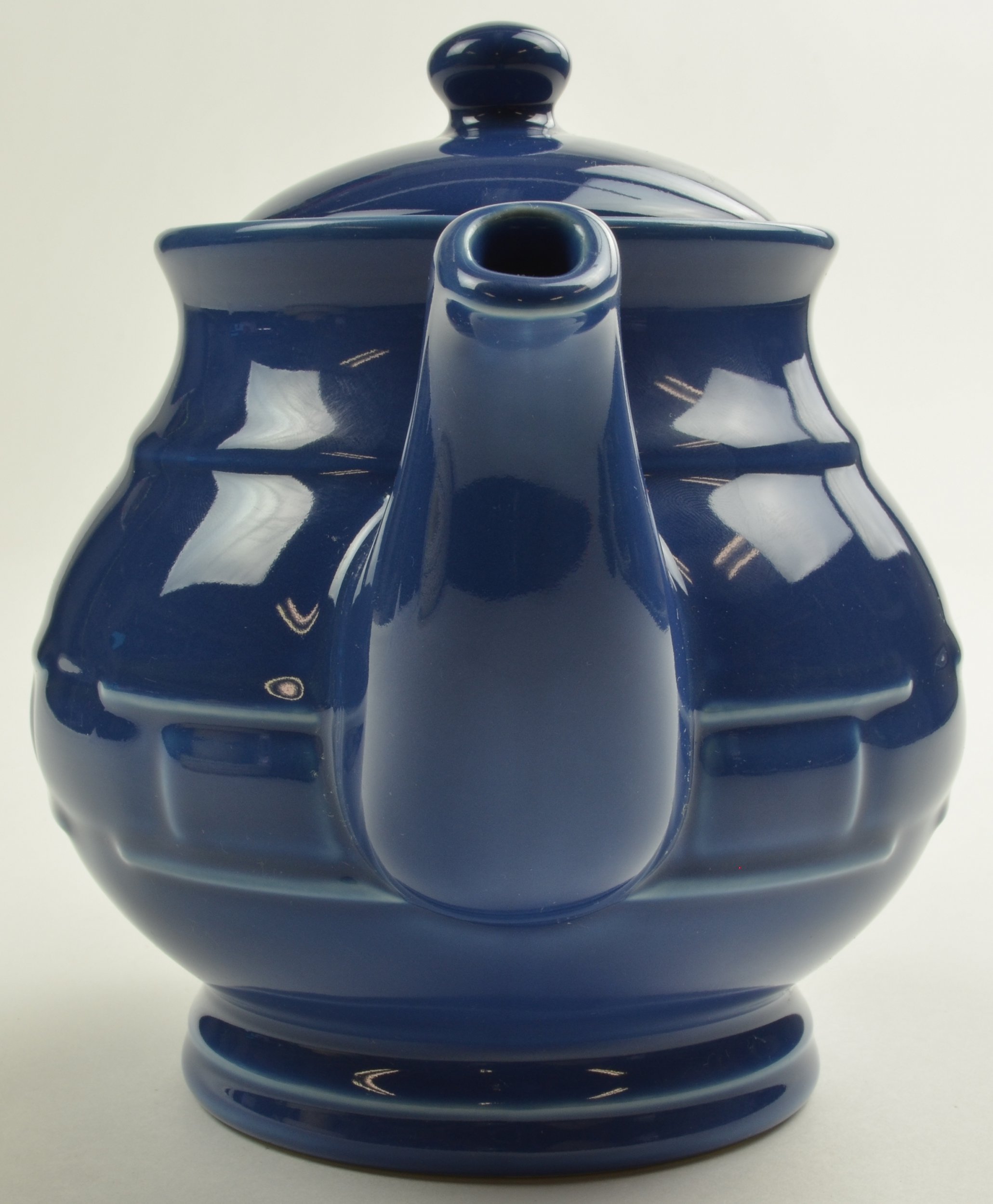 Longaberger Teapot Blue Woven Traditions Tea Pottery 