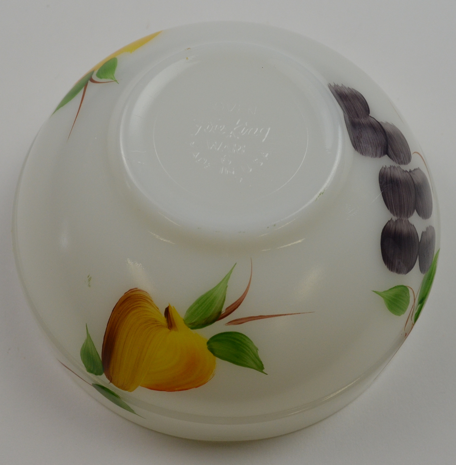 Anchor Hocking Fire King Fruit Pattern Mixing Bowl 6 Round anchor-hocking-fire-king-fruit-pattern-mixing-bowl-6-round
