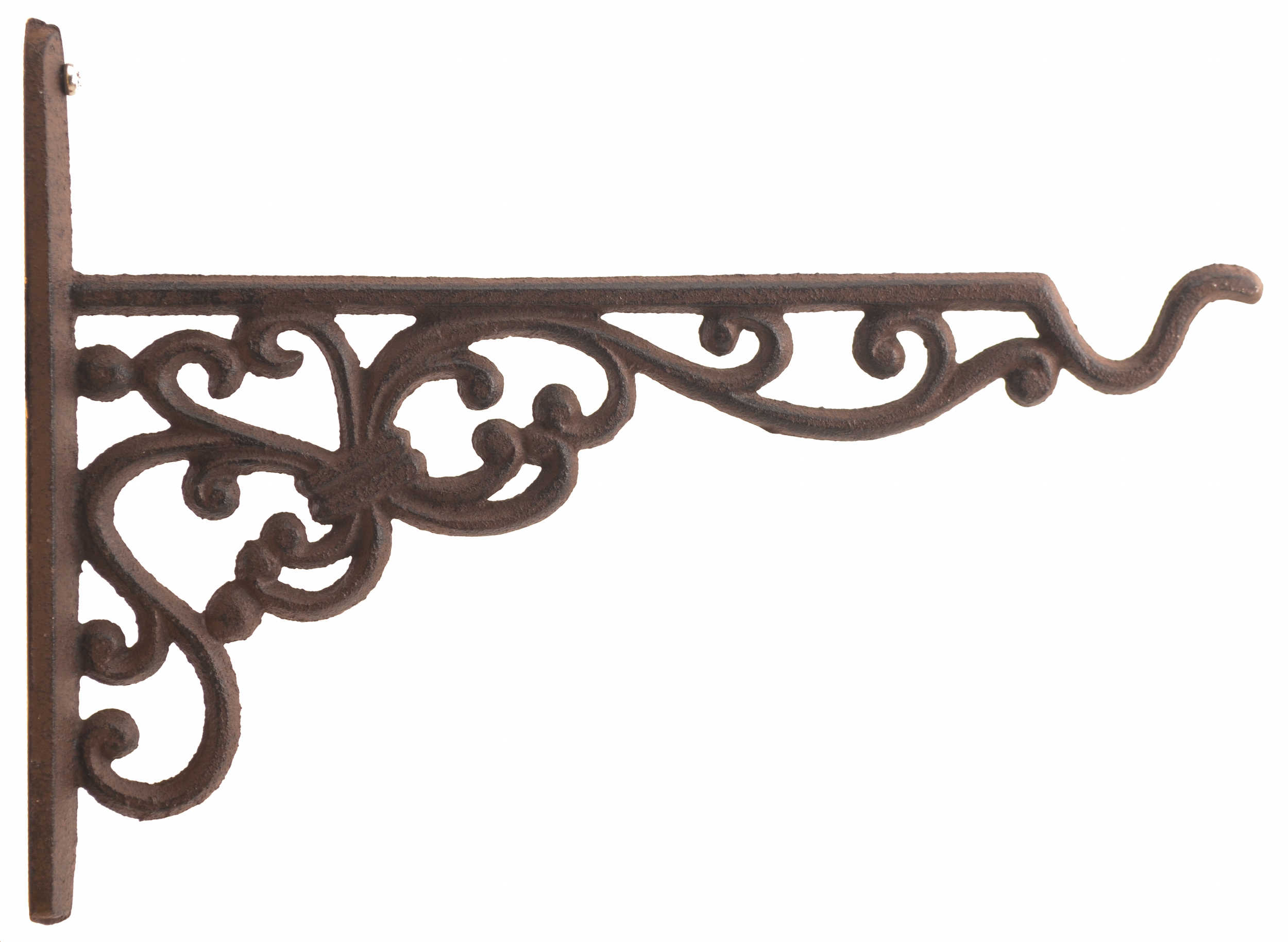 Cast Iron Plant Hanger - Ornate Victorian Pattern - 10 Deep
