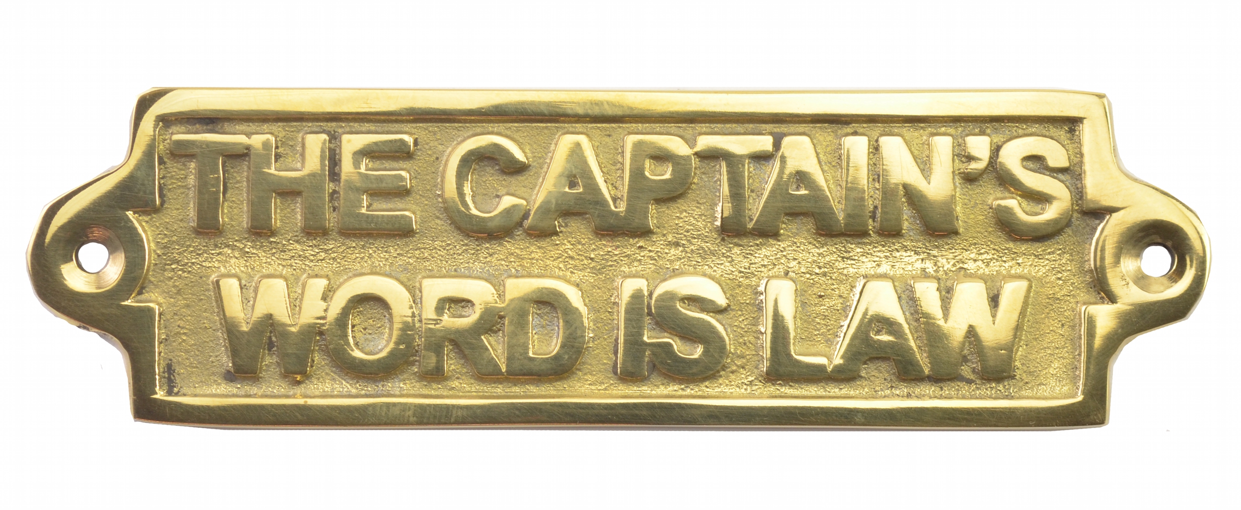 Nautical Plaque Captains Word Is Law Sign Nautical Plaque Captains Word Is Law Sign