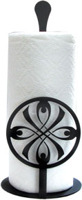Wrought Iron Paper Towel Stand - Bow Design