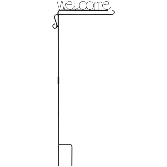 Carson FlagTrends - Powder Coated Garden Flag Stake - Welcome