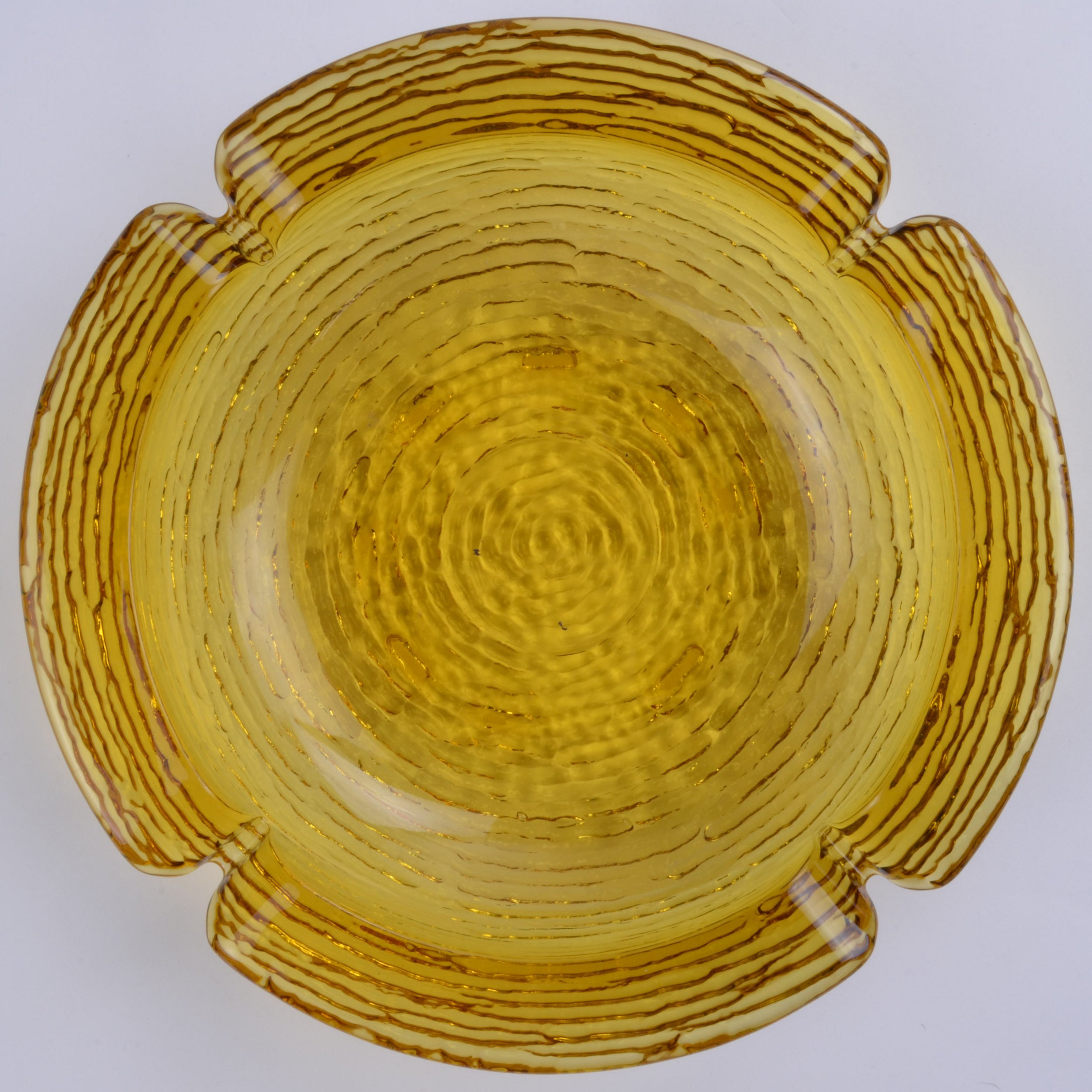 Anchor Hocking Glass - Soreno Gold Pattern - Large Ashtray