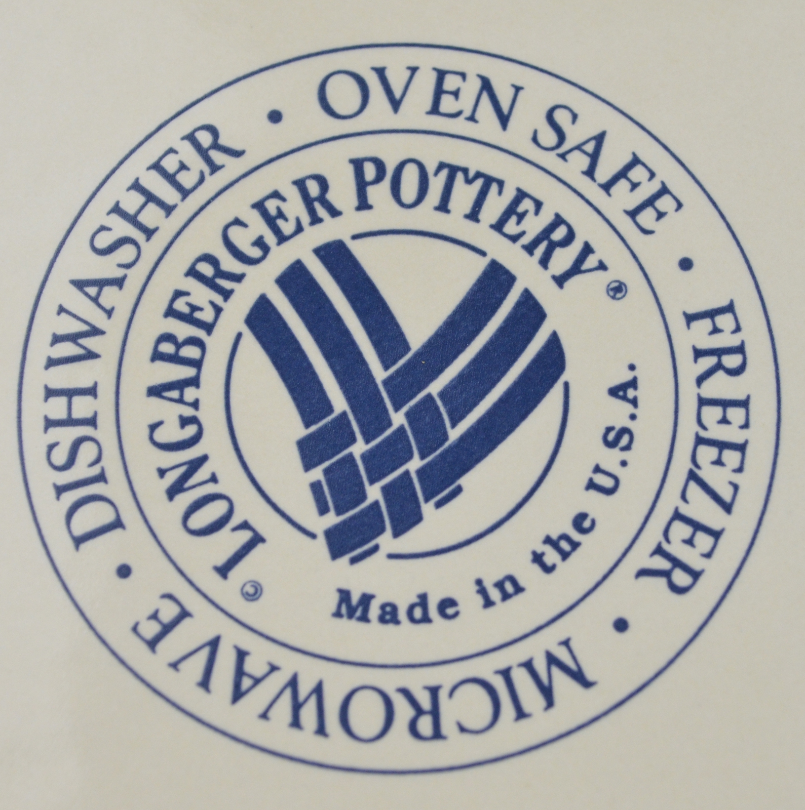 Longaberger Pottery - Woven Traditions Classic Blue - 1 Quart Lidded Casserole