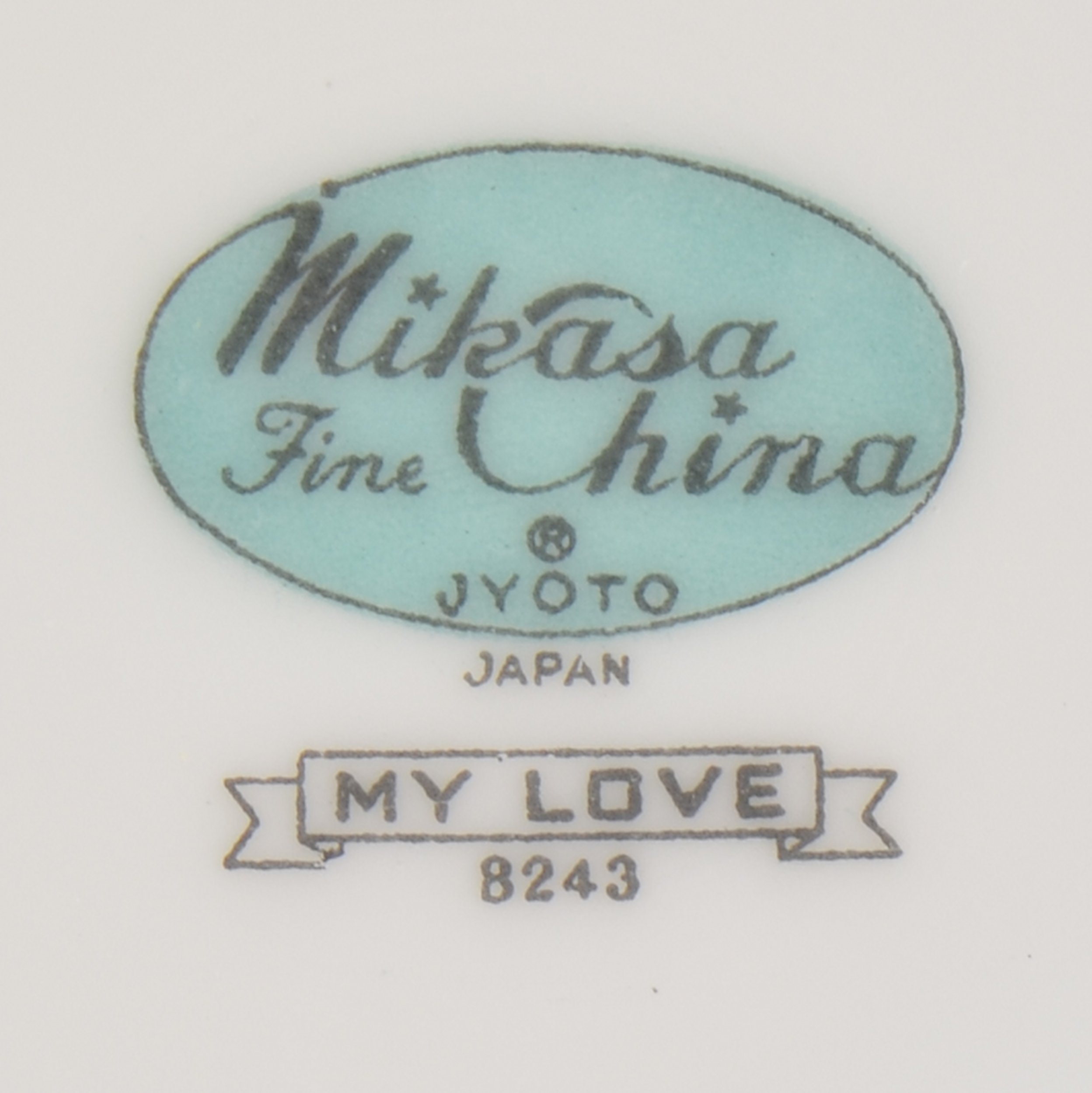 Mikasa - My Love Pattern 8243 - Flat Cup Saucer