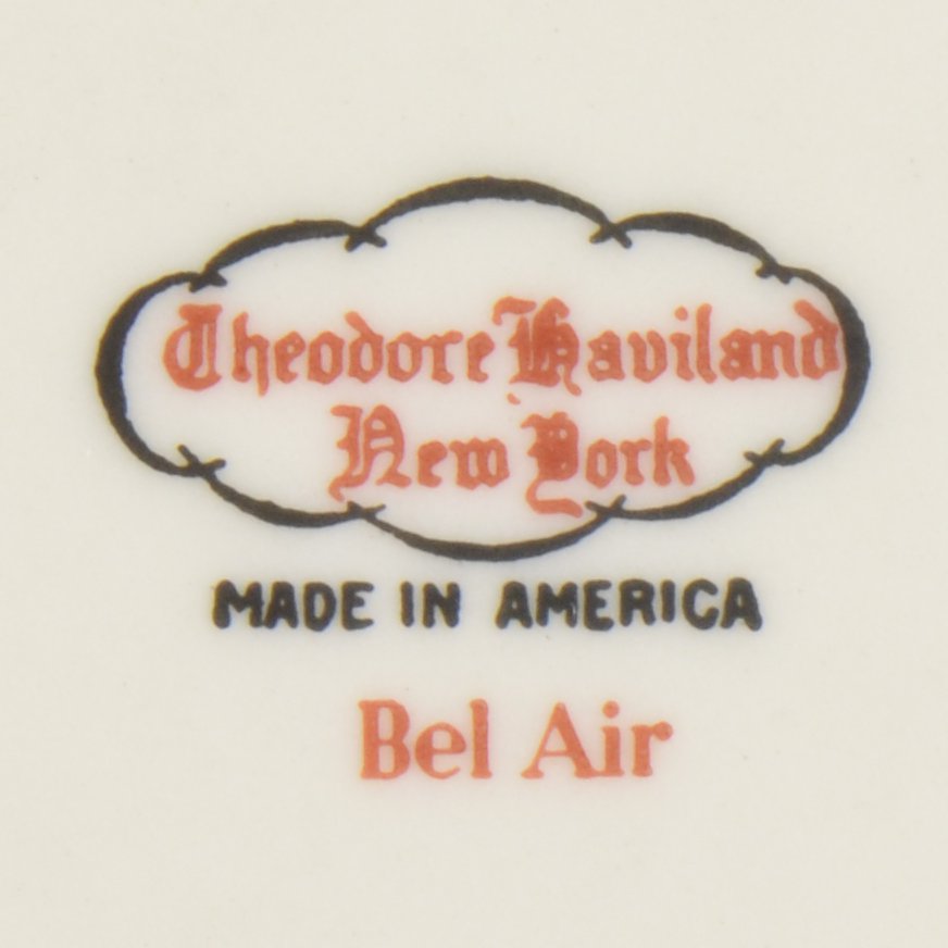 Theodore Haviland - Bel Air Pattern - Footed Cup Saucer - 5.75 Wide