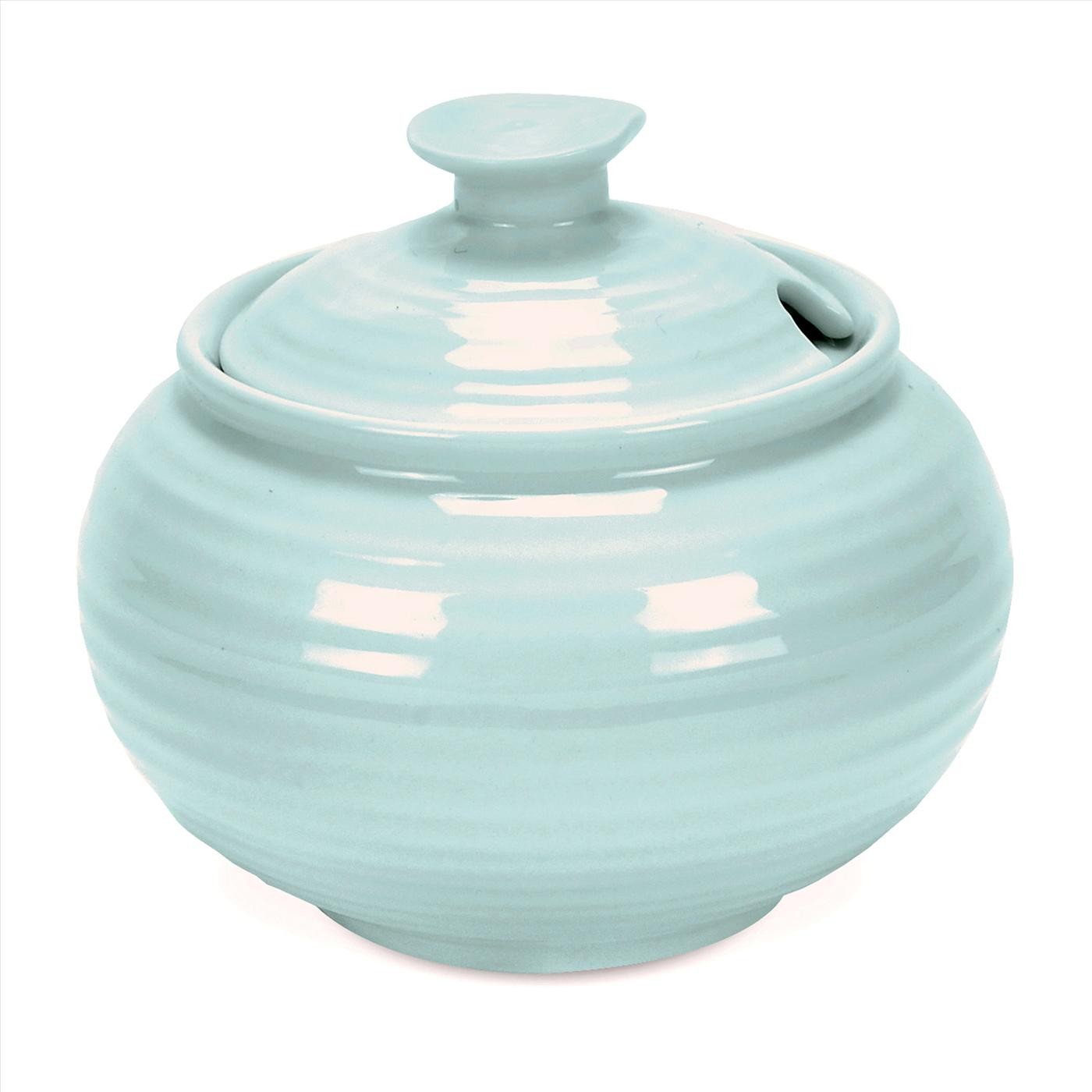 Portmeirion - Sophie Conran Celadon Pattern - Covered Sugar Bowl