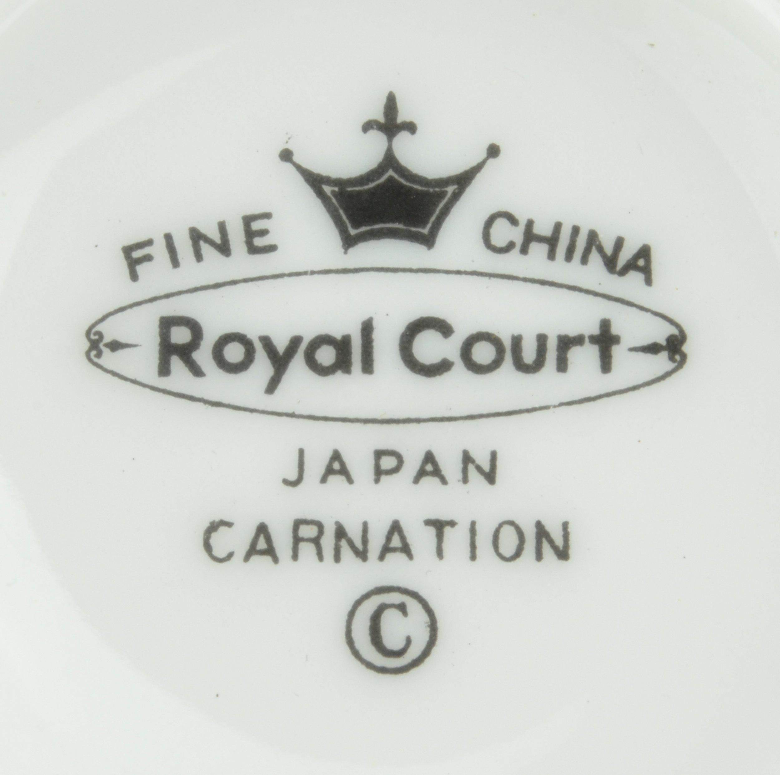 Royal Court - Carnation Pattern - Flat Cup Saucer